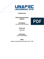 Aspectos Sobresalientes Del Período 1861