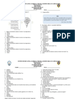 Evalucion de Español Grado 7