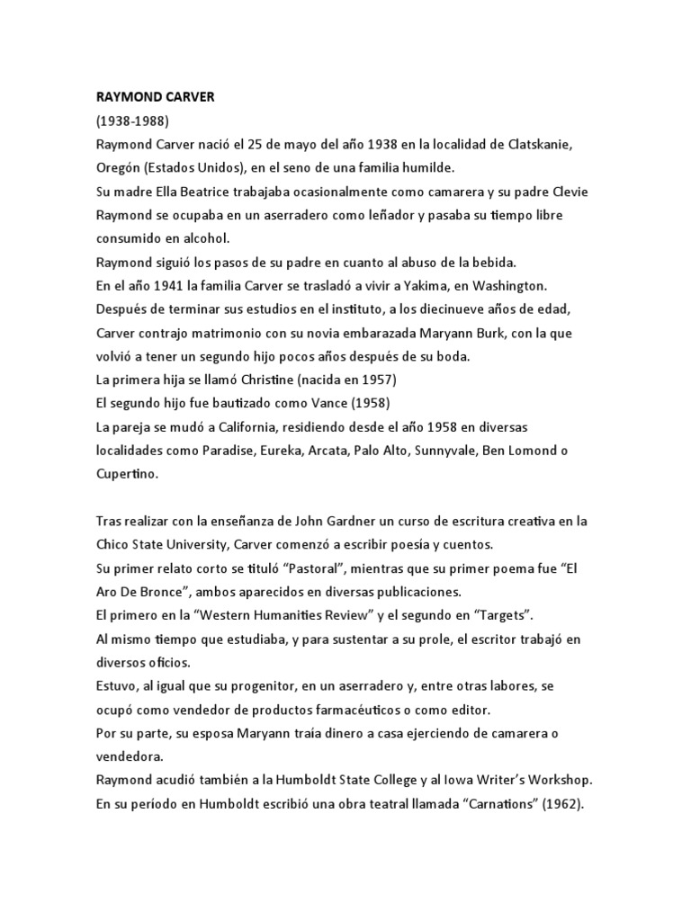 Raymond Carver PDF
