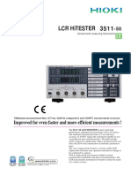 LCR HiTESTER 3511-50 Speed and Accuracy Measurement