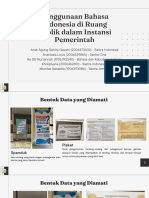 Penggunaan Bahasa Indonesia Di Ruang Publik Dalam Instansi Pemerintah