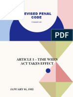 Revised Penal Code: Criminal Law