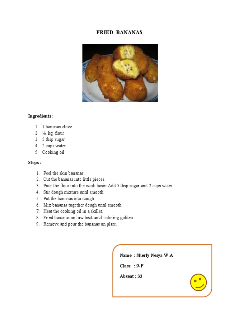 Fried Bananas PDF