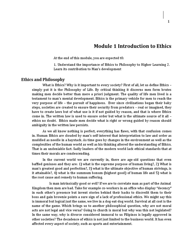 Understanding Ethics and Morality | PDF | Morality | Good And Evil