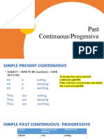 Class 6 Simple Past Continuous
