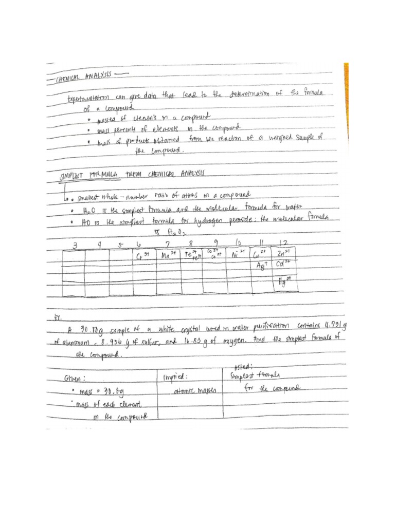 Chemical Analysis PDF