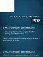 Presentation Introduction To Research - Cont.