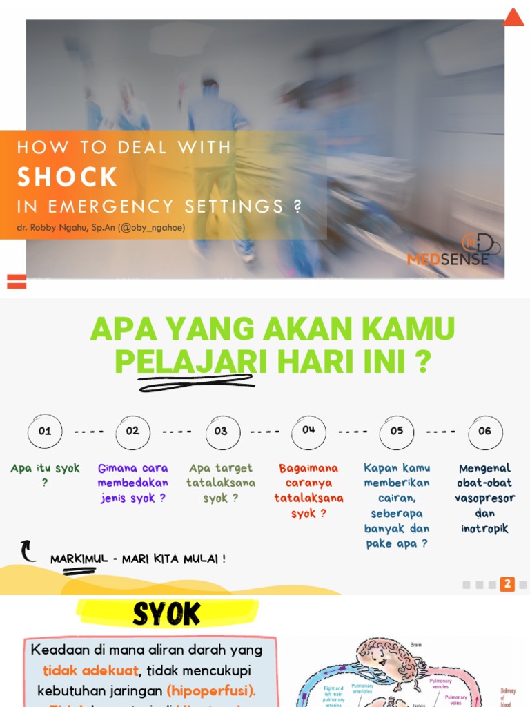 Tatalaksana dan Jenis Syok Medis | PDF