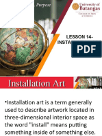 Lesson 14 - Installation Art