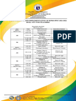 RPMS 2021 2022 Training Matrix and Prog