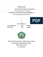 MAKALAH Pendekatan Sisdiknas Taufik