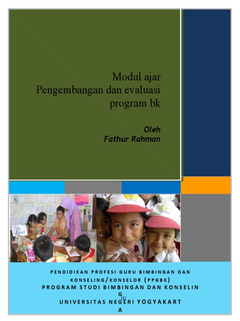 Modul Pengembangan Dan Evaluasi Program Bk Pdf Ilmu Sosial Sains