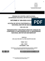 Informe de Contraoría Sobre Desginación de Cargos de Confianza en San Marcos