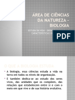 Área de Ciências Da Natureza - Estudo Da Vida