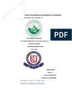 Dissertation of Mr. ASIF ALI On The Project and Title (Noise Pollution and Its Effect On Human Health) MSC Environmental Science 4th Sem