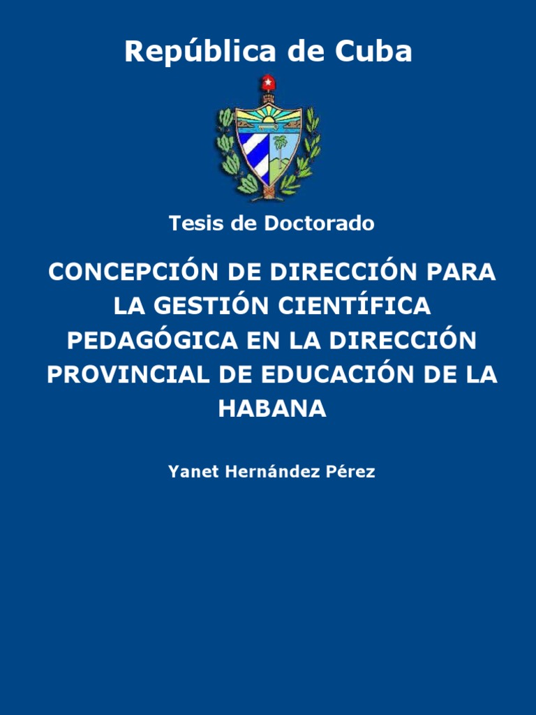 Concepcion de Direccion para La Hernandez Perez, PDF
