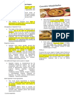 L3.2. Spanish Cuisine and Delicacies Per Region