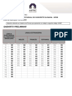 UESB Gabarito Preliminar Data Aplicacao 02-02-2020