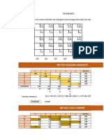Excel Modelos de Transporte