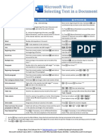 Word Selecting Text