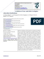 The Inclusion and Evolution of Isms and Dades in Higher Education Institutions