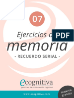 07 Memoria Recuerdo Serial Ecognitiva