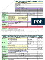 2007-2008 Student Assessment Testing Calendar: 2007-2008 Training