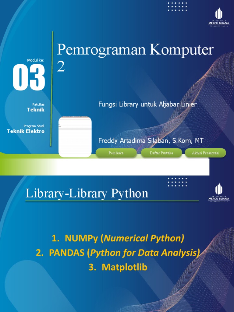 Modul Bahan Ajar Slide - Modul 03 - Pertemuan 03 - PK2 | PDF