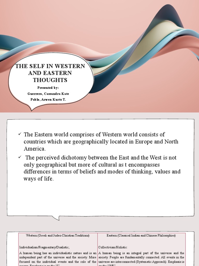The Self in Western and Eastern Thoughts 1 | PDF | Confucianism | Confucius