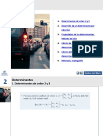 Determinantes orden 2-6 criptografía