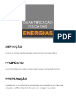 Energias naturais e conversão em energia elétrica