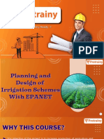 Planning and Design of Irrigation Scheme With EPANET