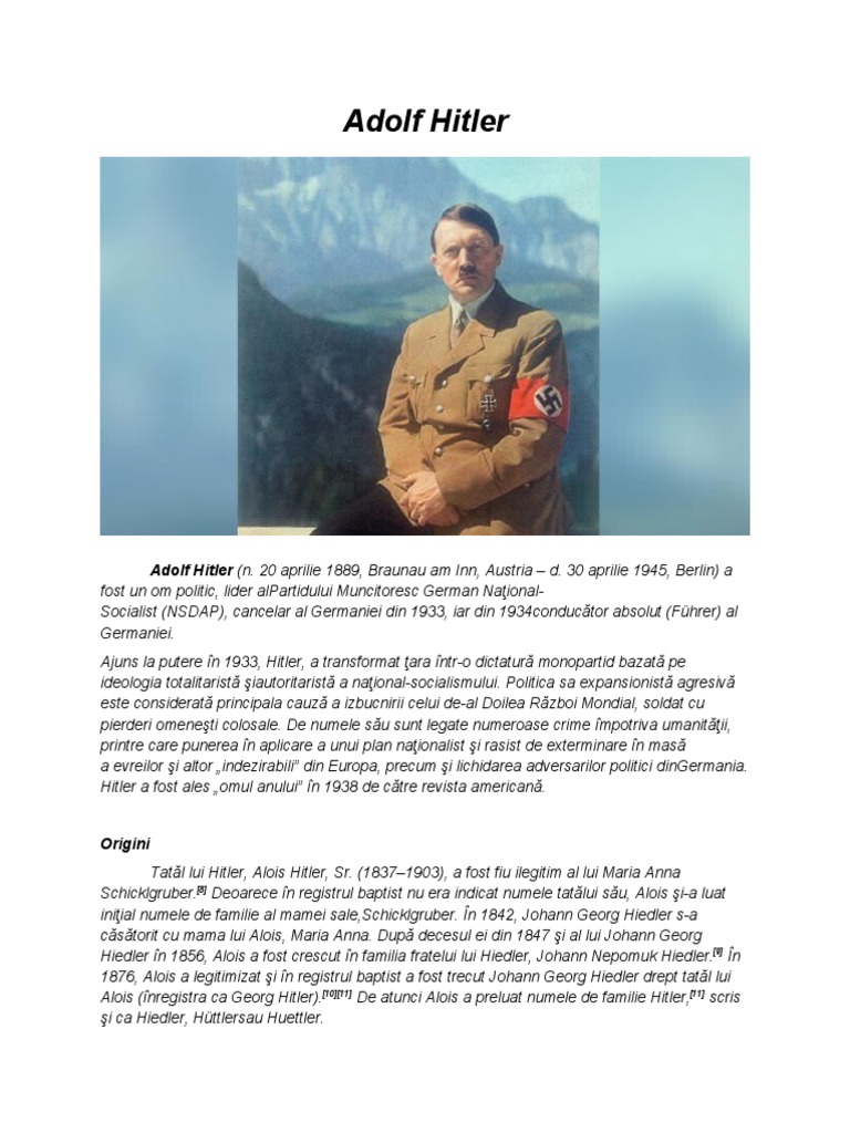Adolf Hitler | PDF
