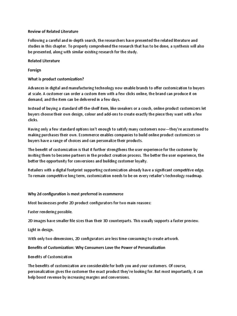 Review of Related Literature | PDF | E Commerce | Retail