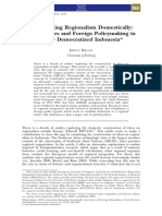 Jurgen Ruland - Constructing Regionalism Domestically Local Actors and Foreign Policymaking in Indonesia