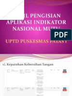 Hasil Pengisian Aplikasi Indikator Nasional Mutu: Uptd Puskesmas Patas I