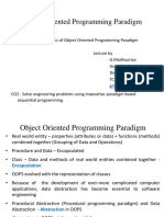 Object Oriented Programming Paradigm
