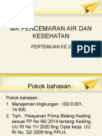 MK Pencemaran Air Dan Kesehatan Pertemuan Ke 2