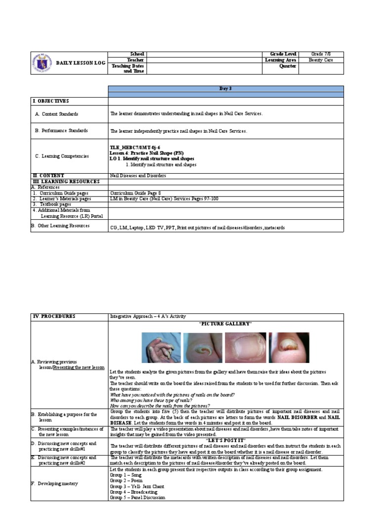 Nail Diseases and Disorders Overview | PDF | Nail (Anatomy) | Education ...