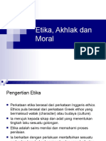 Etika, Akhlak dan Moral