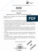 AVISO - Subsídios Escolares - 2022 - 23