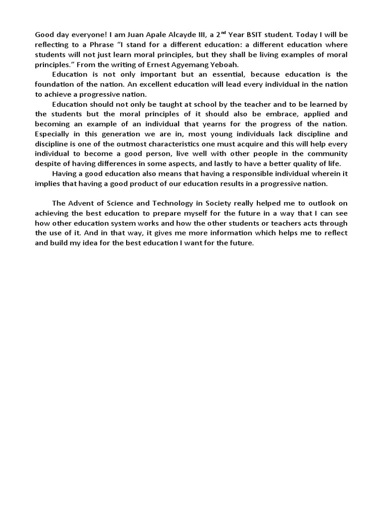 Activity 1 Reflection | PDF