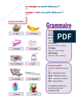 Mangerne Pas Mangerfoodpartitive Articlenegative F Dictionnaire Visuel - 110382