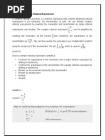 Simplifying Complex Rational Expressions