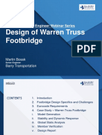 Design of Warren Truss Steel Footbridge