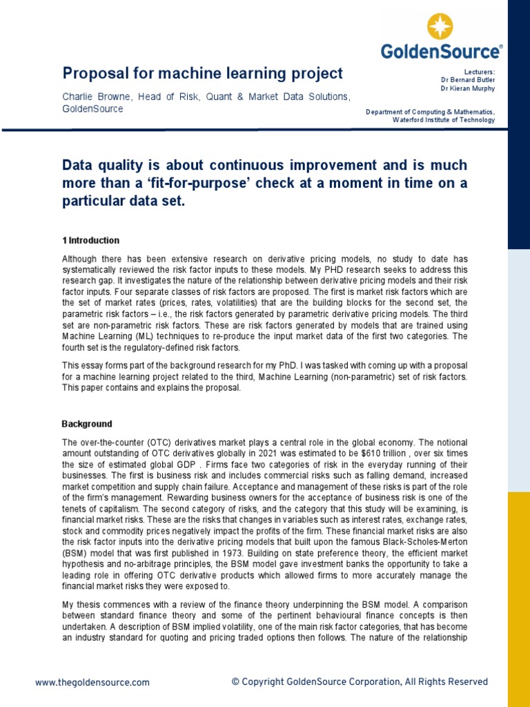 Data Mining Project Proposal | PDF