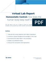 Lab Report # 1 - HOMEOSTASIS