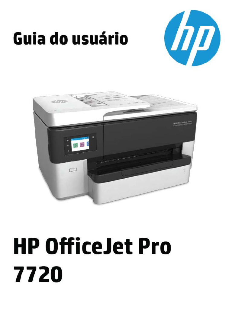 Guia Utilização HP Officejet Pro 7720 | PDF | Rede de computadores ...
