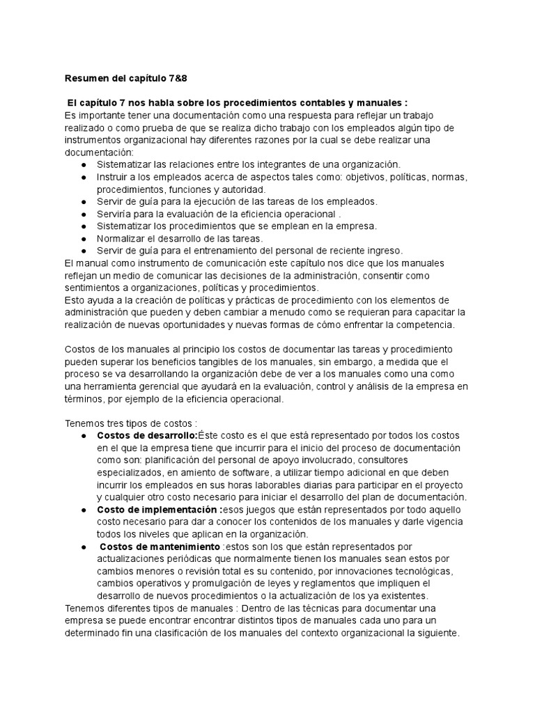 Cap tulo 7 y 8 download free pdf contabilidad business