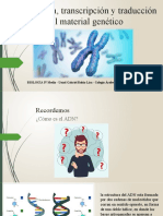 Biología Celular y Molecular III Medio - Replicación, Transcripción y Traducción Del Material Genético